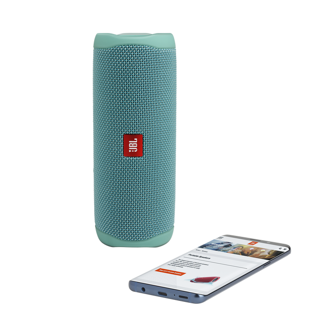 JBL Flip 5 - Teal - Portable Waterproof Speaker - Detailshot 2 image number null